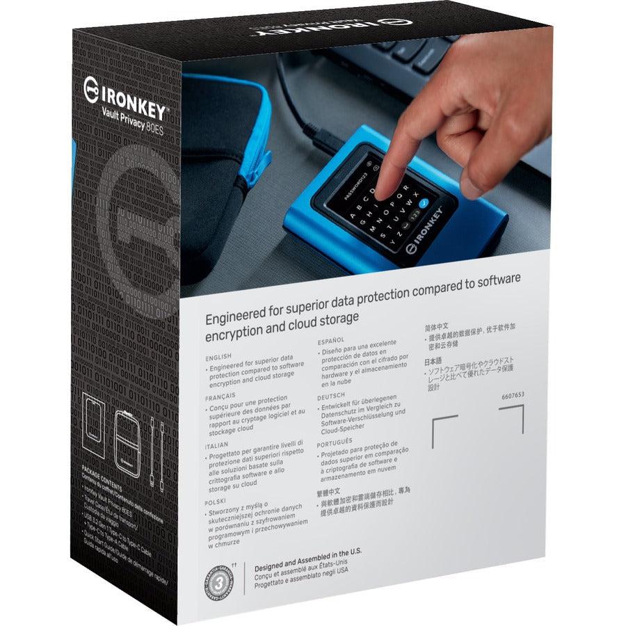 Kingston Vault Privacy 80 IKVP80ES/960G 960 GB Portable Solid State Drive - External
