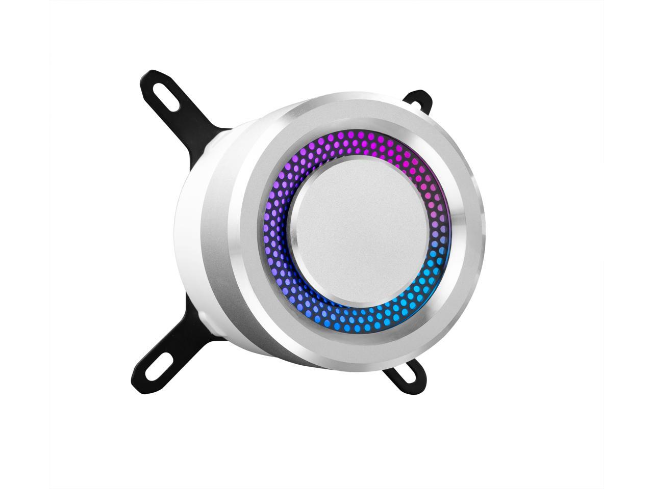 Lian Li Galahad Aio 240 Rgb White, Dual 120Mm Addressable Rgb Fans Aio Cpu Liquid Cooler