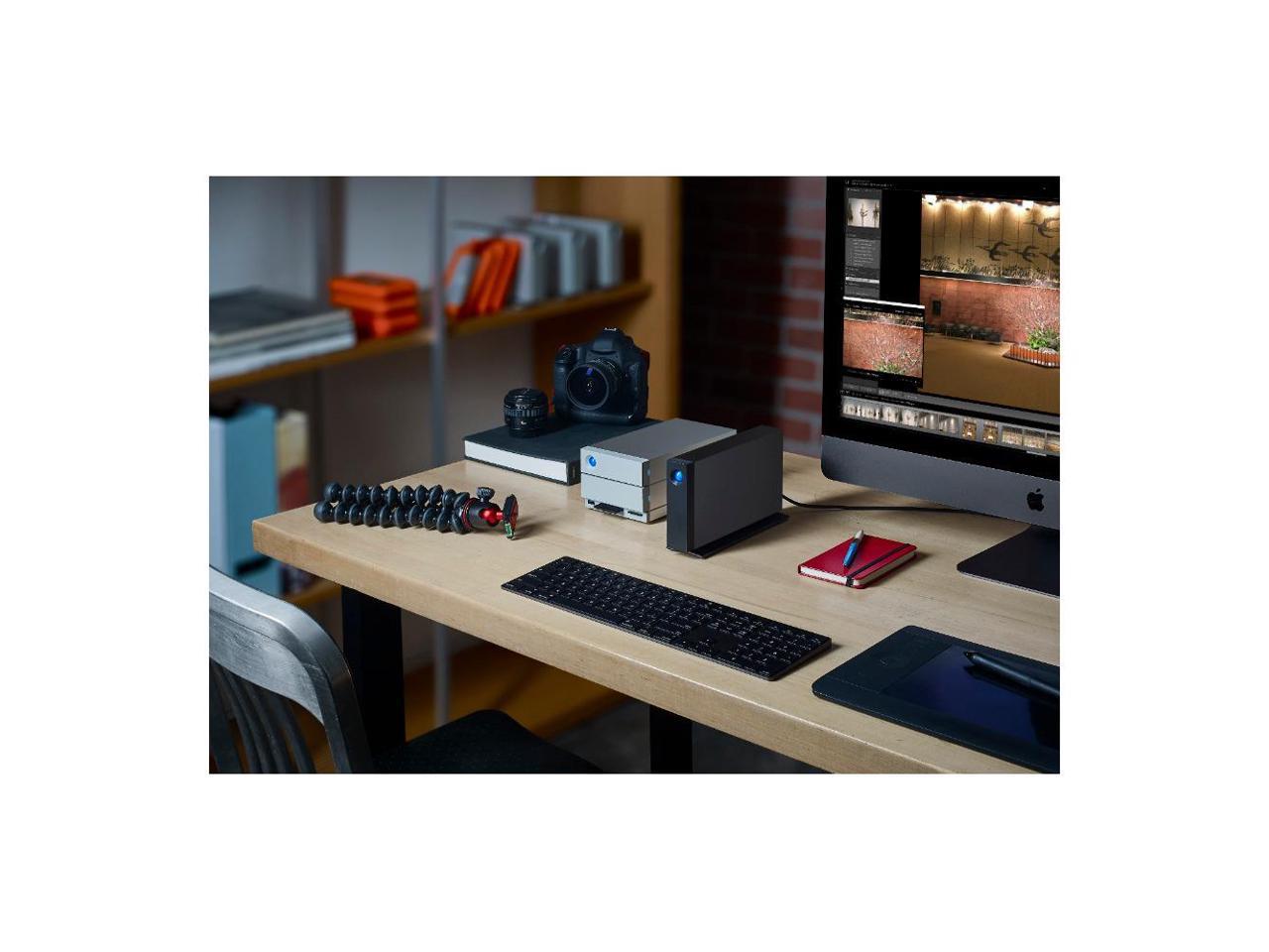 Lacie D2 Professional 8Tb Usb 3.1, Type-C Desktop Drive Stha8000800 Black