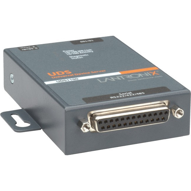 Lantronix One Port Serial (Rs232/ Rs422/ Rs485) To Ip Ethernet Device Server - International 110-240 Vac