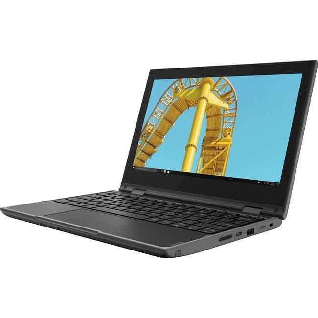 Lenovo 300e Windows 2nd Gen 82GK001VUS 11.6 Touchscreen Convertible 2 in 1 Notebook - HD - AMD 3015e - 4 GB - 64 GB Flash Memory - English Keyboard - Black"