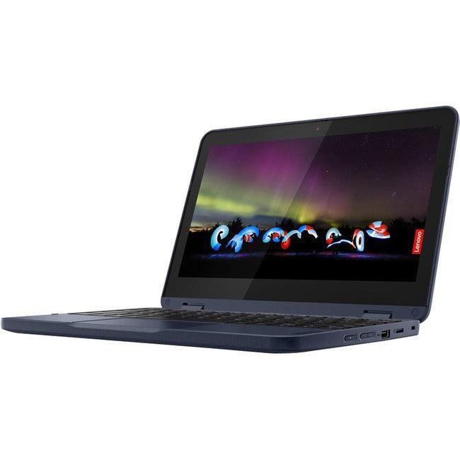 Lenovo 300W Gen 3 82J10026Us 11.6" Touchscreen Convertible 2 In 1 Notebook - Hd - 1366 X 768 - Amd 3015E Dual-Core (2 Core) 1.20 Ghz - 4 Gb Total Ram - 4 Gb On-Board Memory - 128 Gb Ssd - Abyss Blue