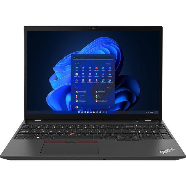 Lenovo Thinkpad T16 Gen 1 21Bv0094Us 16" Notebook - Wuxga - 1920 X 1200 - Intel Core I7 12Th Gen I7-1270P Dodeca-Core (12 Core) - 16 Gb Total Ram - 8 Gb On-Board Memory - 512 Gb Ssd - Thunder Black