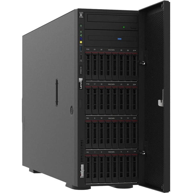 Lenovo Thinksystem St650 V2 7Z74 - Server - Tower - 4U - 2-Way - 1 X Xeon Silver 4310 / 2.1 Ghz - Ram 32 Gb - Sata - Hot-Swap 3.5" Bay(S) - No Hdd - Matrox G200 - Gige, 10 Gige - No Os - Monitor: None