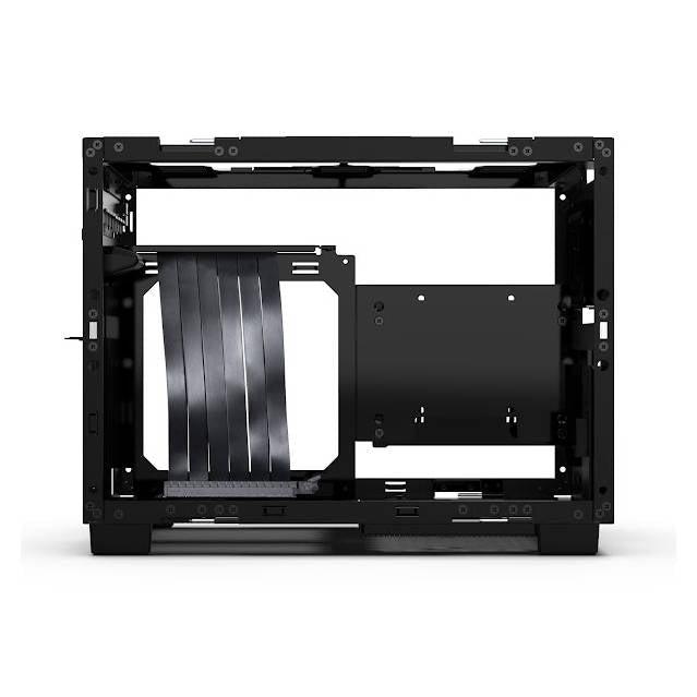 Lian Li Q58 Black Color Spcc/ Aluminum/ Tempered Glass Mini Tower Computer Case, Pcie 3.0 Riser Card Cable Included - Q58X3