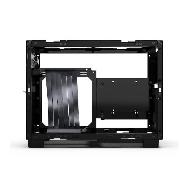 Lian Li Q58 Black Color Spcc/ Aluminum/ Tempered Glass Mini Tower Computer Case, Pcie 4.0 Riser Card Cable Included - Q58X4
