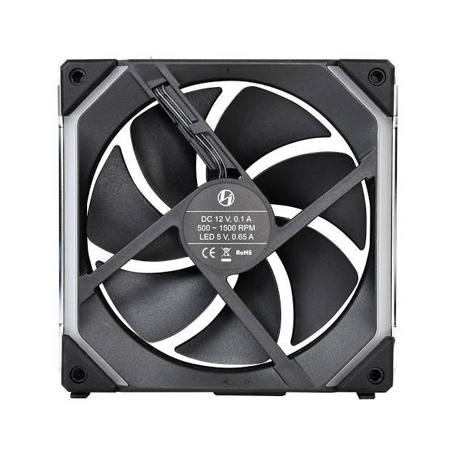 Lian Li Uni Fan Sl140 Double Pack Black With Controller (Argb 140Mm Led Pwm Daisy-Chain) (2Pcs, Black)