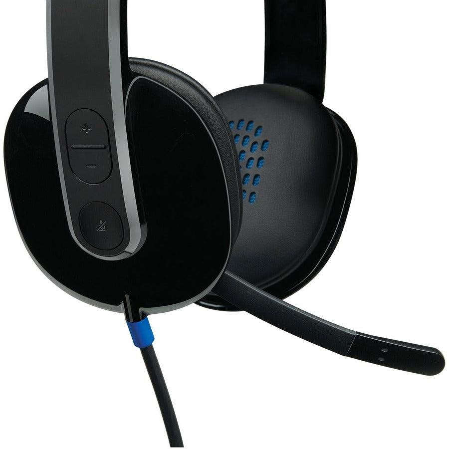 Logitech H540 Usb Computer Headset Wired Head-Band Office/Call Center Black