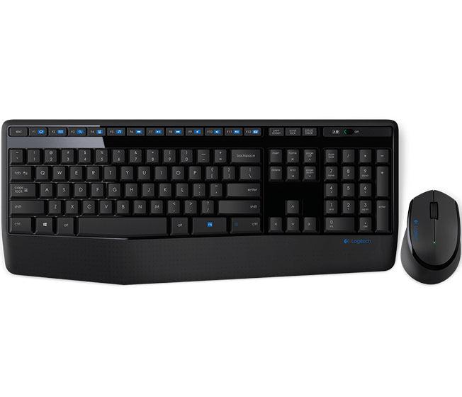 Logitech Mk345 Keyboard Rf Wireless Qwerty Black, Blue