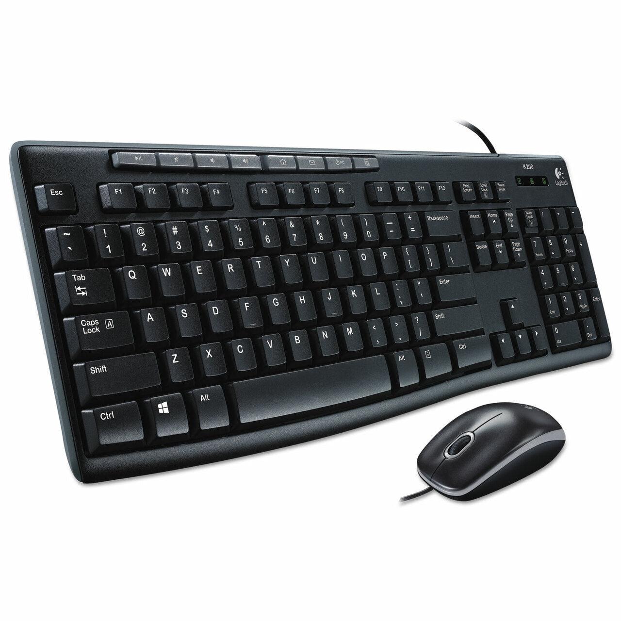 Logitech Media Combo MK200 Keyboard & Mouse - Retail 920-002714