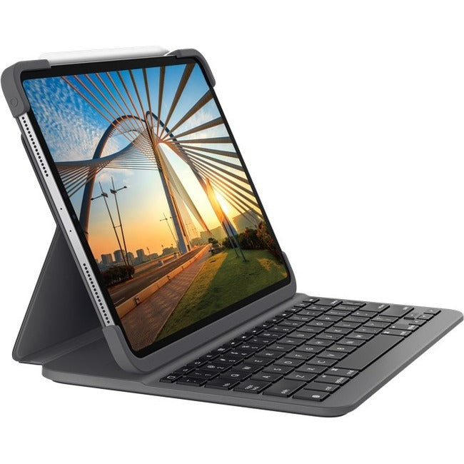 Logitech Slim Folio Pro Keyboard/Cover Case (Folio) for 12.9 iPad Pro (3rd Generation) 920-009703