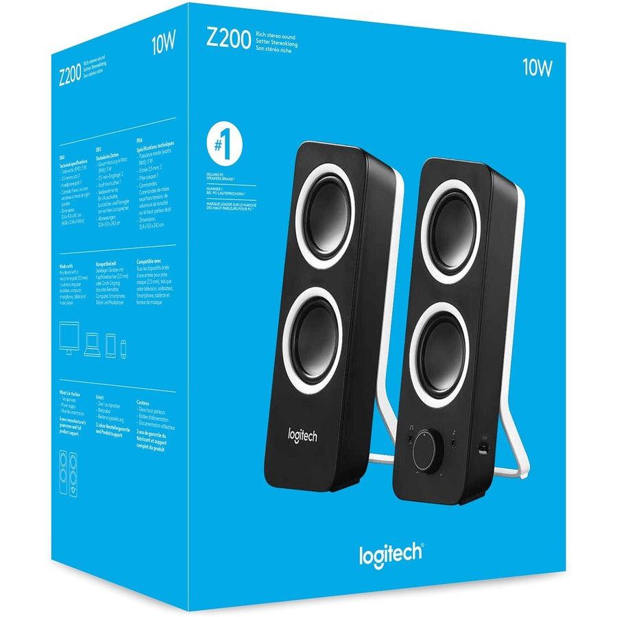 Logitech Z200 Stereo Speakers 2-Way Black Wired 10 W