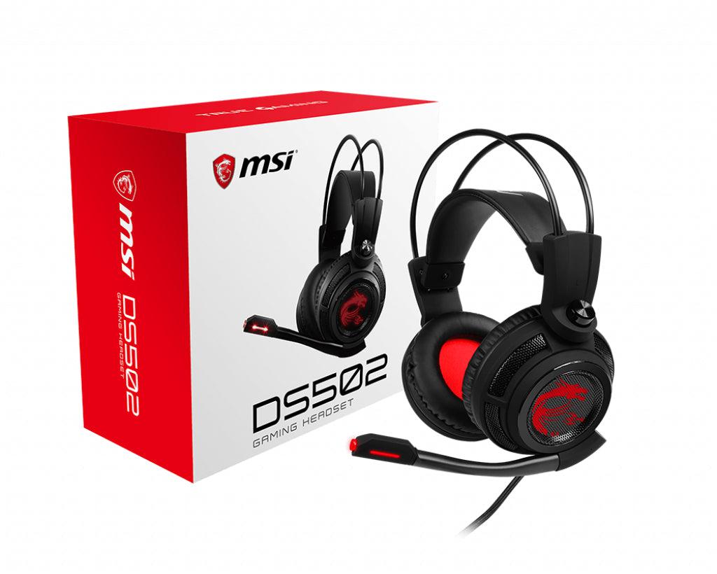 Msi Ds502 Virtual Surround Sound Gaming Headset 'Black