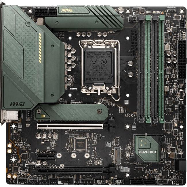 Msi Mag B660M Bazooka Ddr4 Desktop Motherboard - Intel B660 Chipset - Socket Lga-1700 - Intel Optane Memory Ready - Micro Atx