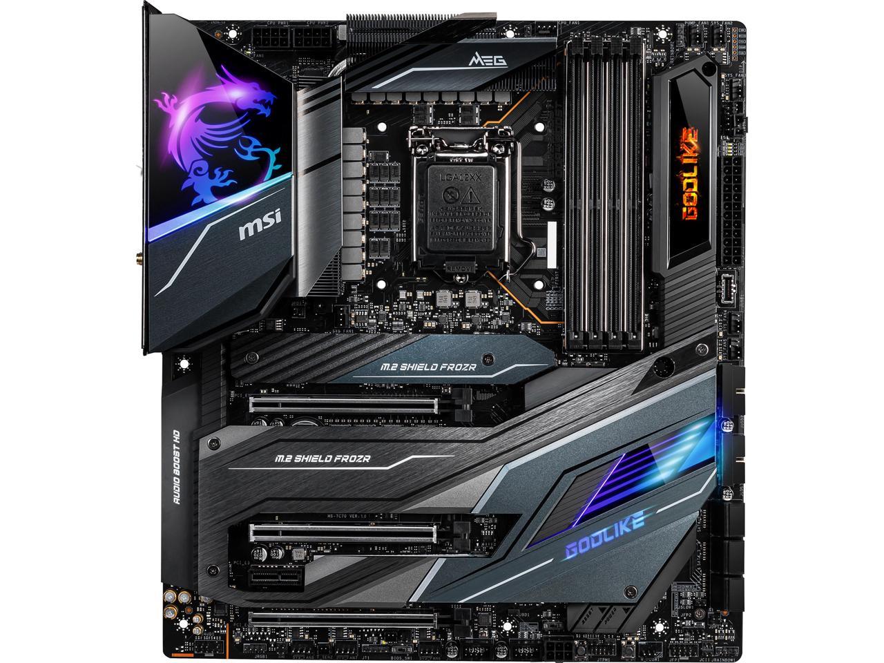 Msi Meg Z490 Godlike Lga 1200 Intel Z490 Sata 6Gb/S Extended Atx Intel Motherboard