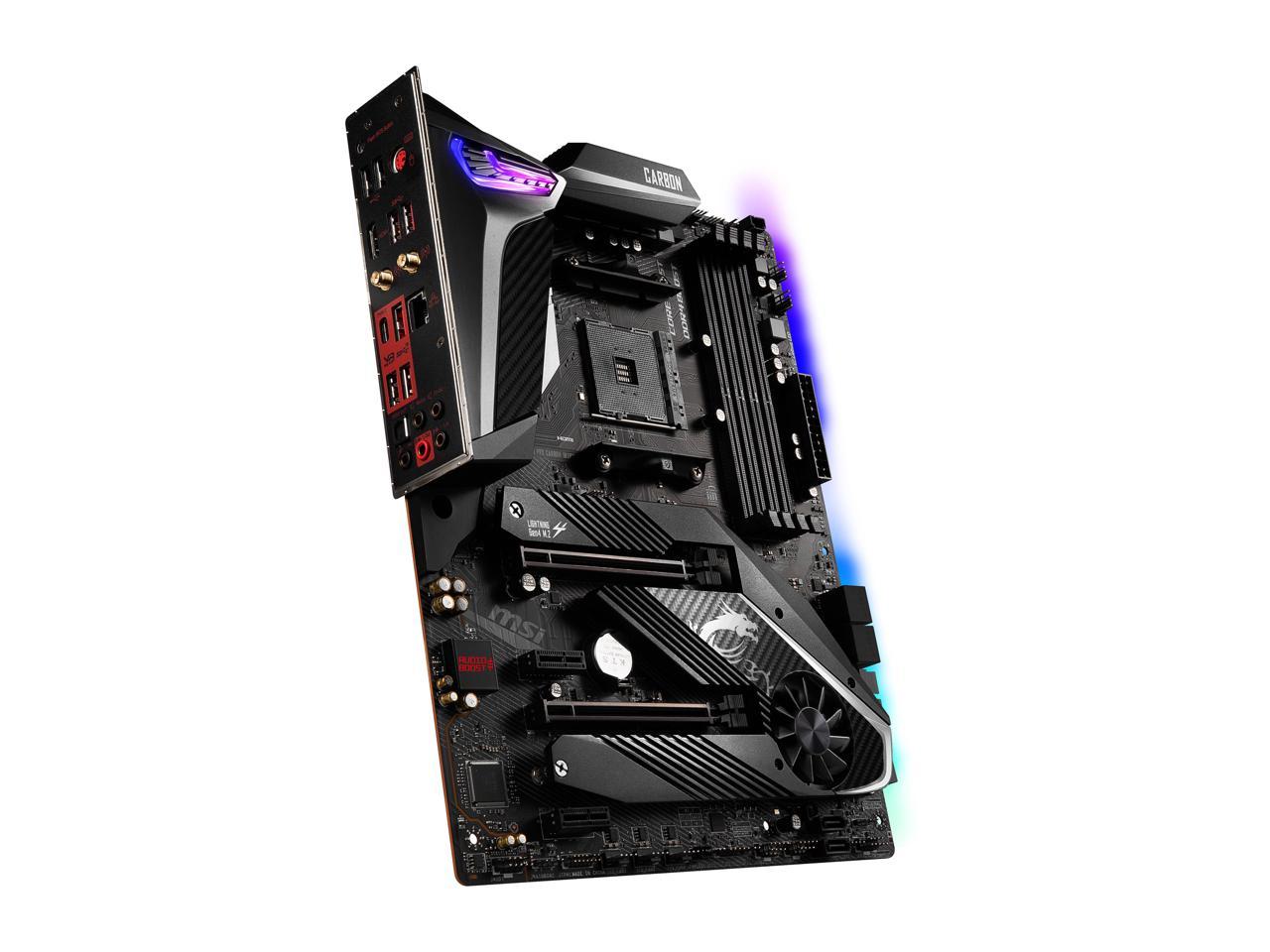 Msi Mpg X570 Gaming Pro Carbon Wifi Gaming Motherboard Amd Am4 Sata 6Gb/S M.2 Usb 3.2 Gen 2 Wi-Fi 6 Hdmi Atx