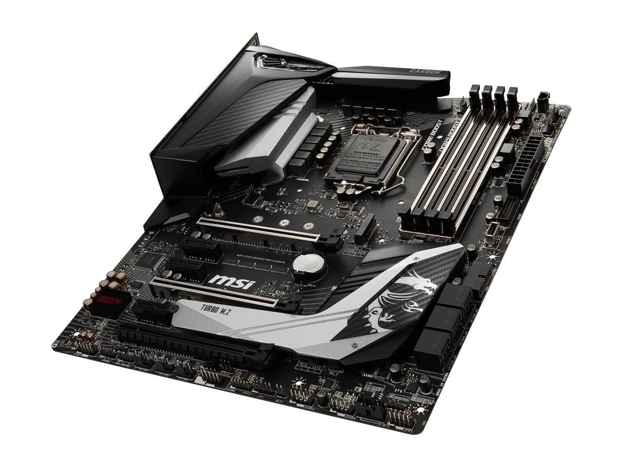 Msi Mpg Z390 Gaming Pro Carbon Lga 1151 (300 Series) Intel Z390 Hdmi Sata 6Gb/S Usb 3.1 Atx Intel Motherboard