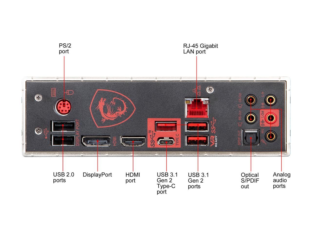 Msi Mpg Z390 Gaming Pro Carbon Lga 1151 (300 Series) Intel Z390 Hdmi Sata 6Gb/S Usb 3.1 Atx Intel Motherboard