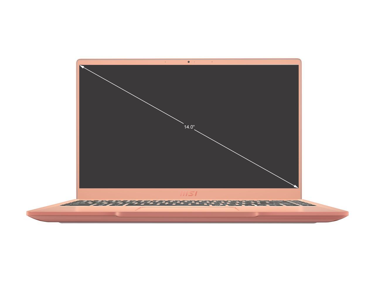 Msi Modern 14 B11Mo-609 14 Inch Intel Core I3-1115G4 1.3-4.1Ghz/ 8Gb Ddr4/ 512Gb Nvme Ssd/ Intel Iris Xe/ Usb3.2/ Windows 10 Laptop (Beige Mousse)