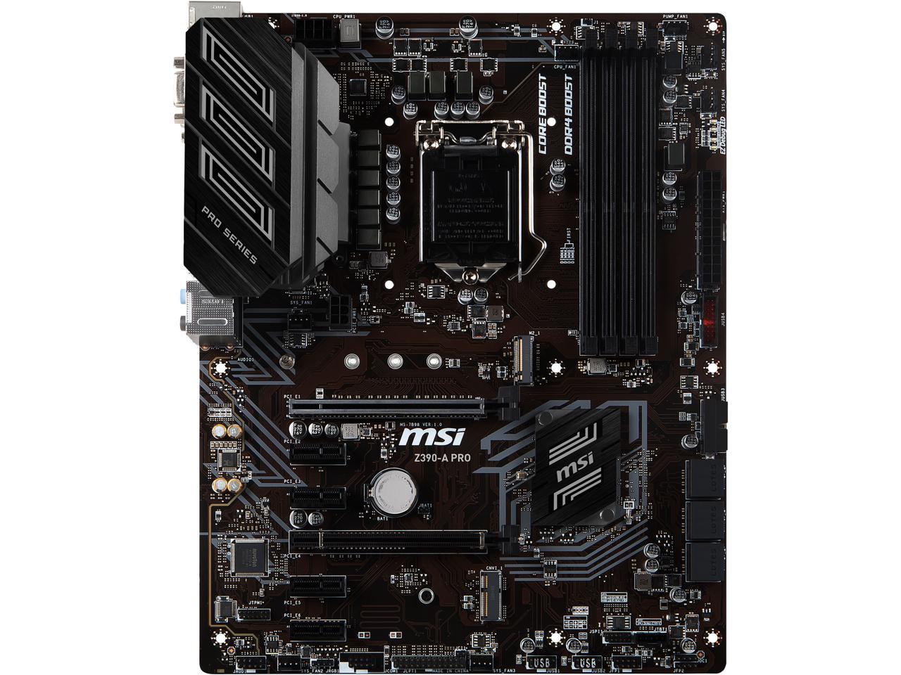 Msi Pro Z390-A Pro Lga 1151 (300 Series) Intel Z390 Sata