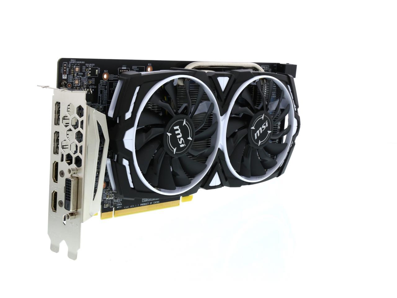 Msi Radeon Rx 580 8Gb Gddr5 Pci Express X16 Crossfirex Support Video Card Rx 580 Armor 8G Oc