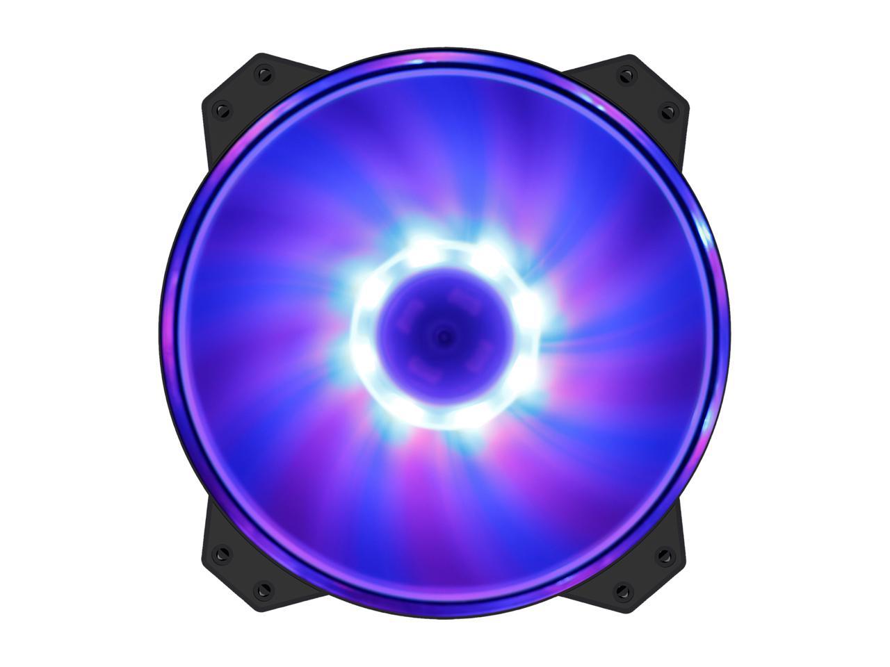 Masterfan Mf200R Rgb - Premium-Quality 200Mm Rgb Hybrid Silent High Airflow In-Take Fan For Computer Case.By Cooler Master