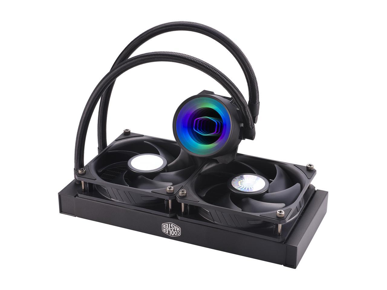Masterliquid Ml280 Mirror Argb Close-Loop Aio Cpu Liquid Cooler, Mirror Argb Pump, 280 Radiator,