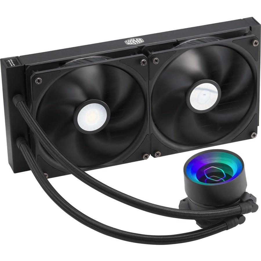 Masterliquid Ml280 Mirror Argb Close-Loop Aio Cpu Liquid Cooler, Mirror Argb Pump, 280 Radiator,