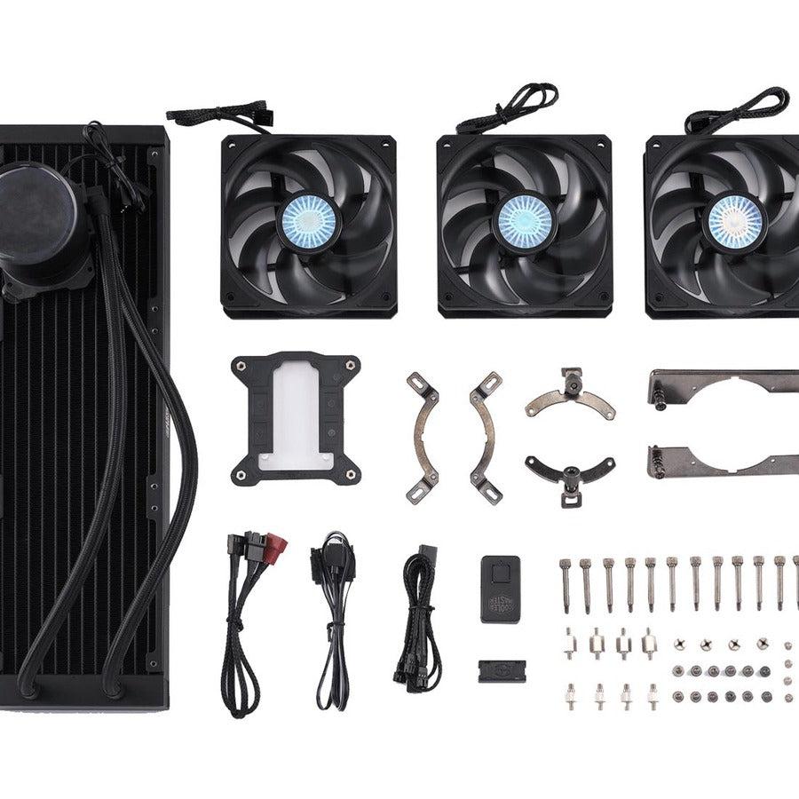 Masterliquid Ml360 Mirror Argb Close-Loop Aio Cpu Liquid Cooler, Mirror Argb Pump, 360 Radiator,