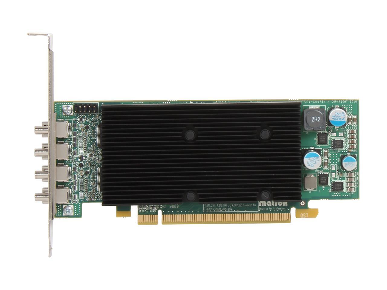Matrox M9148 M9148-E1024Laf 1Gb Pci Express X16 Low-Profile Workstation Video Card