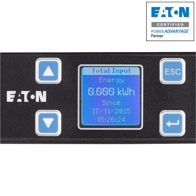 Metered Rack PDU 1U - Eaton Power Distribution Unit 120V 16A | TecISoft EMIT01-10