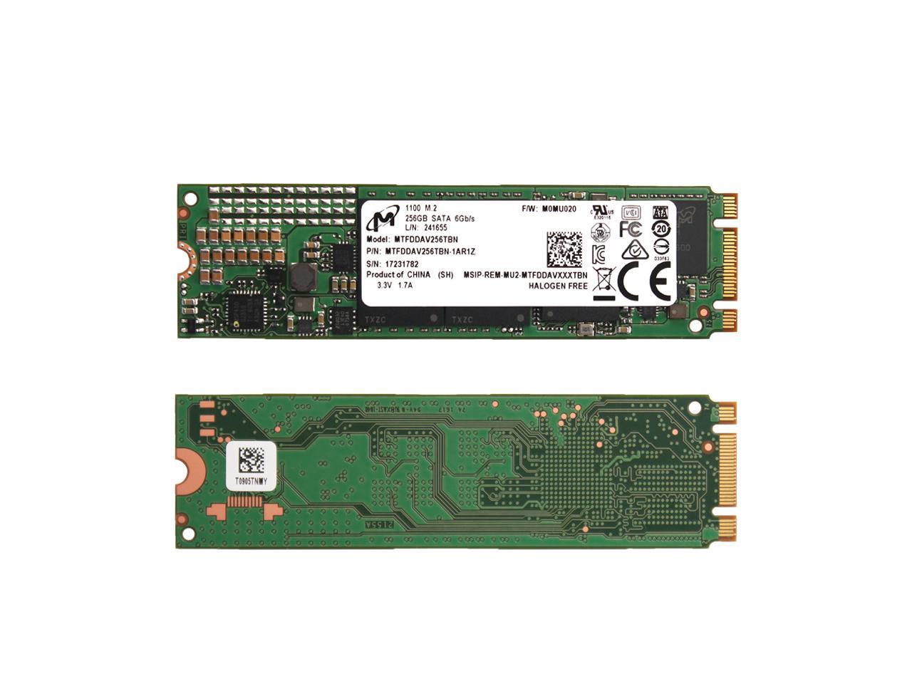 Micron 1100 256Gb M.2 2280 Sata 6Gb/S Solid State Drive Tcg-E 0.25Dwpd