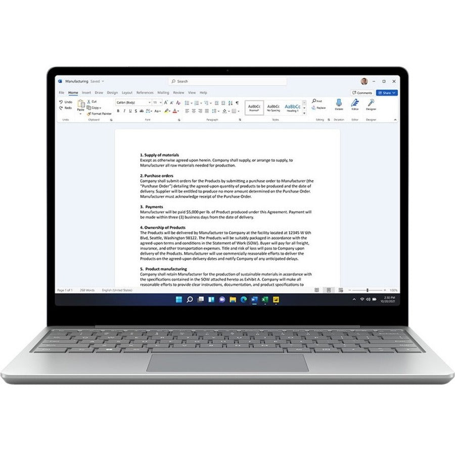 Microsoft- IMSourcing Surface Go 2 Tablet - 10.5 - 8 GB - 128 GB SSD - Windows 10 Home - 4G - Platinum" TFZ-00001