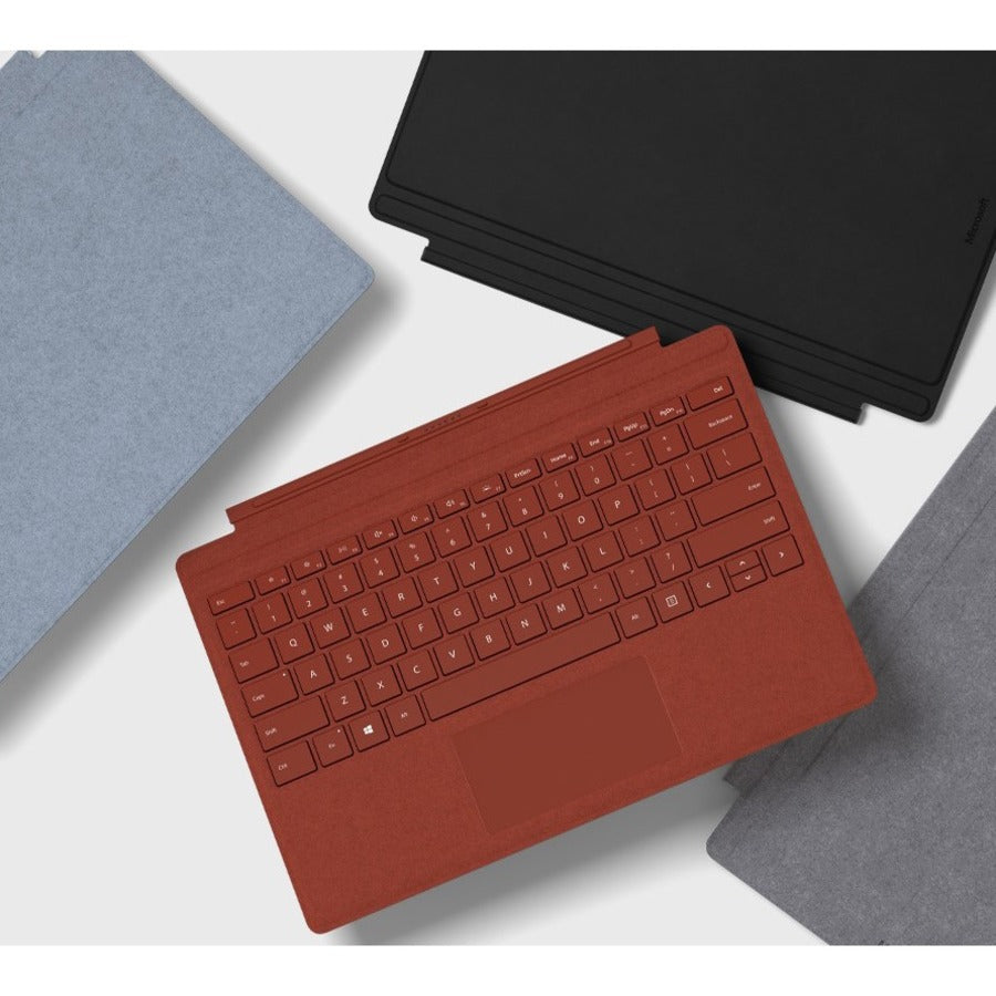 Microsoft Signature Type Cover Keyboard/Cover Case Microsoft Surface Pro 3, Surface Pro 4, Surface Pro 6, Surface Pro, Surface Pro 7 Tablet - Platinum FFP-00141