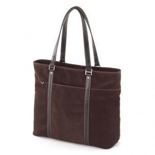 Mobile Edge Ultra Tote - Chocolate Suede Notebook Case 39.1 Cm (15.4") Ladies Case