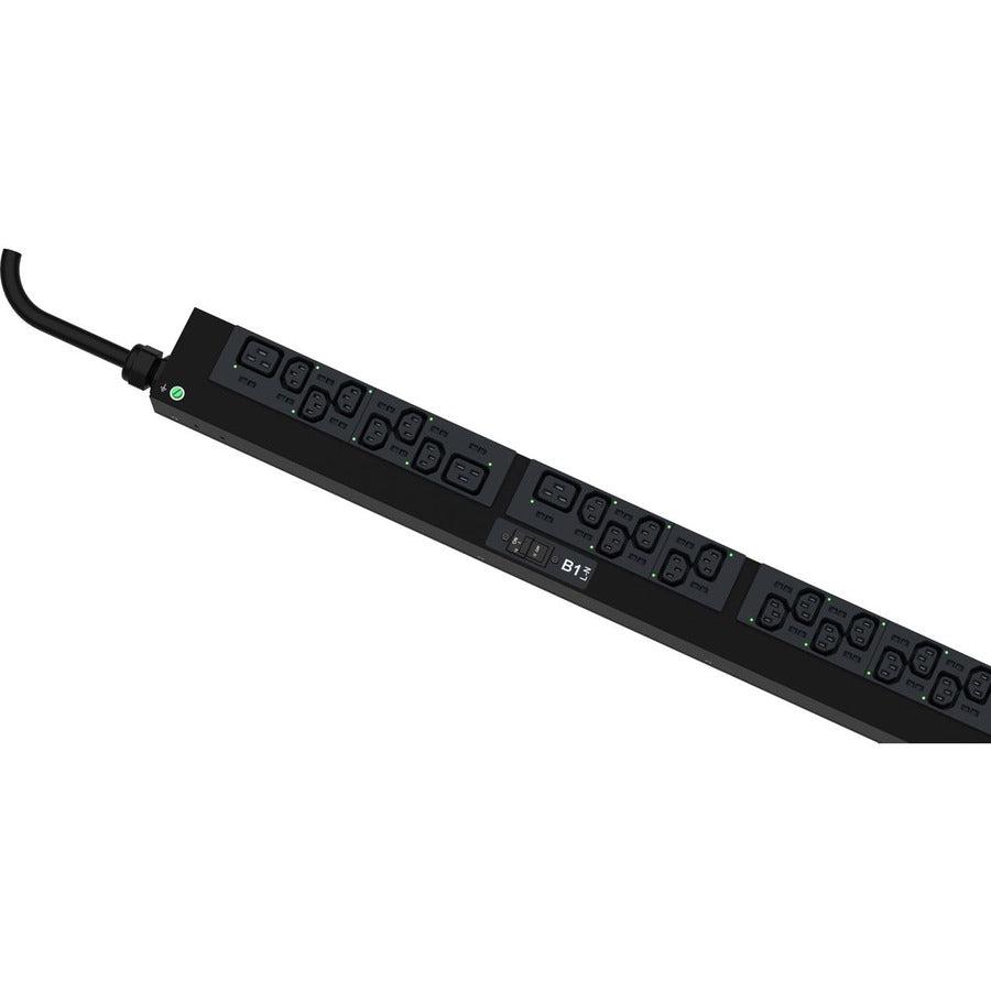 Monitored Switched PDU - 415V 30 Amp Power Distribution Unit | Tecisoft P48E11M