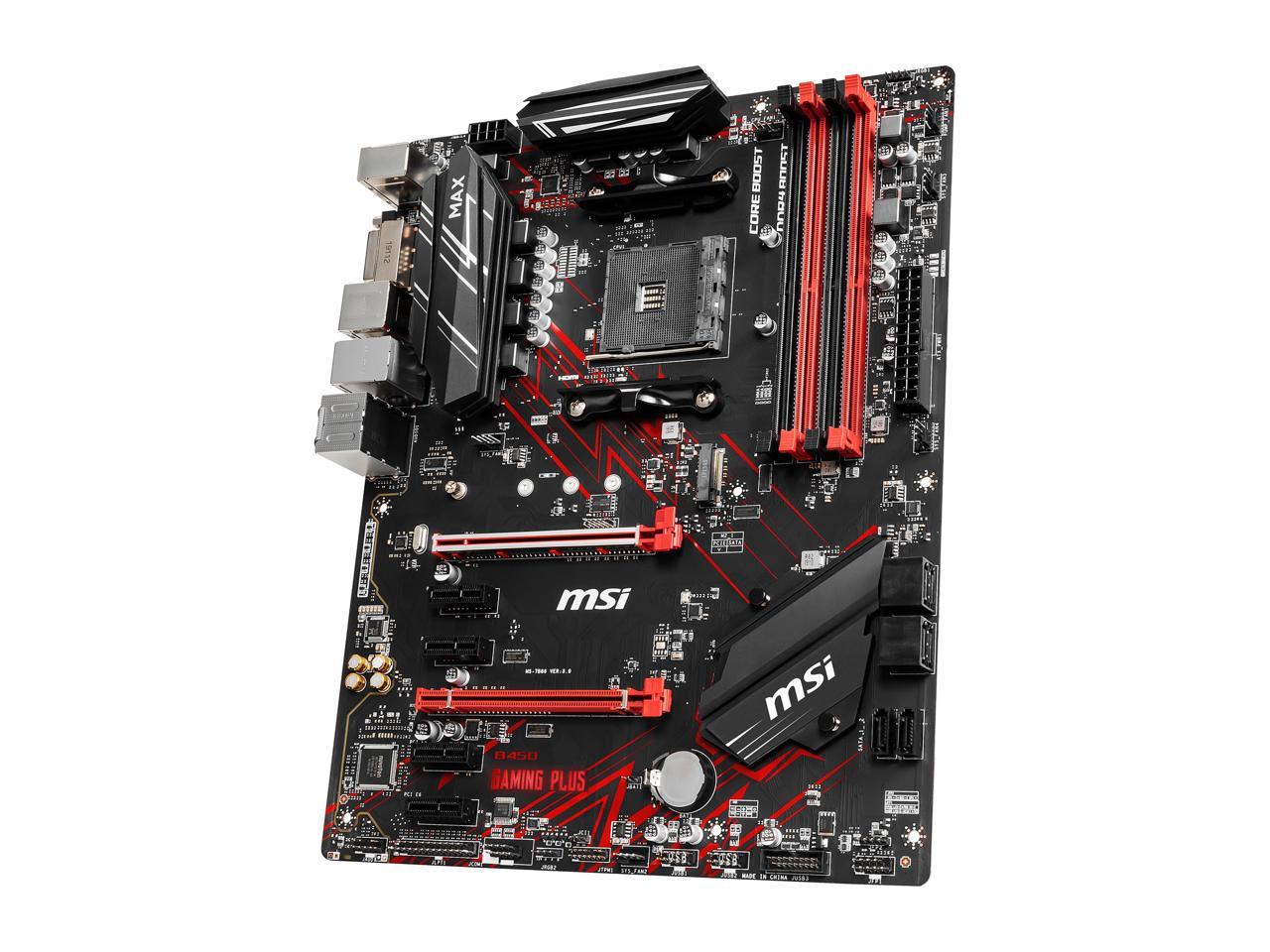 Msi B450 Gaming Plus Max Am4 Amd B450 Sata 6Gb/S Atx Amd Motherboard