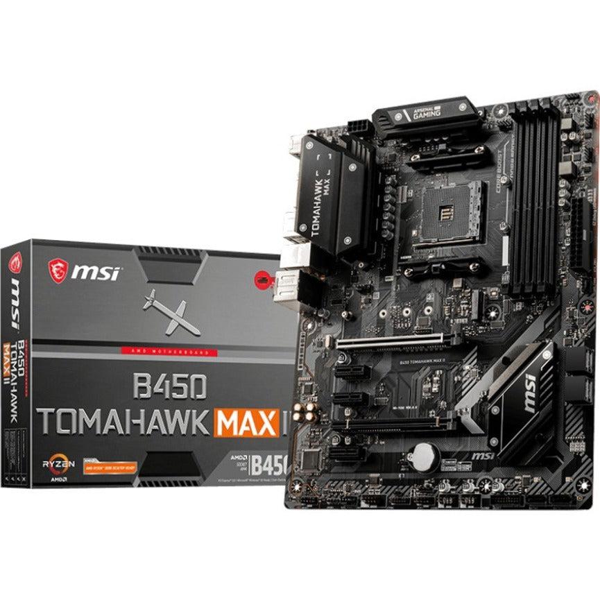 Msi B450 Tomahawk Max Ii Am4 Amd B450 Sata 6Gb/S Atx Amd Motherboard