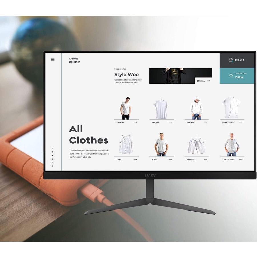 Msi Modern Am241 11M-256Us 23.8 Inch Intel Core I3-1115G4 Processor 8Gb Ddr4 256Gb M.2 Nvme Sdd Windows 10 Home Non-Touch Screen All-In-One Pc (Black)