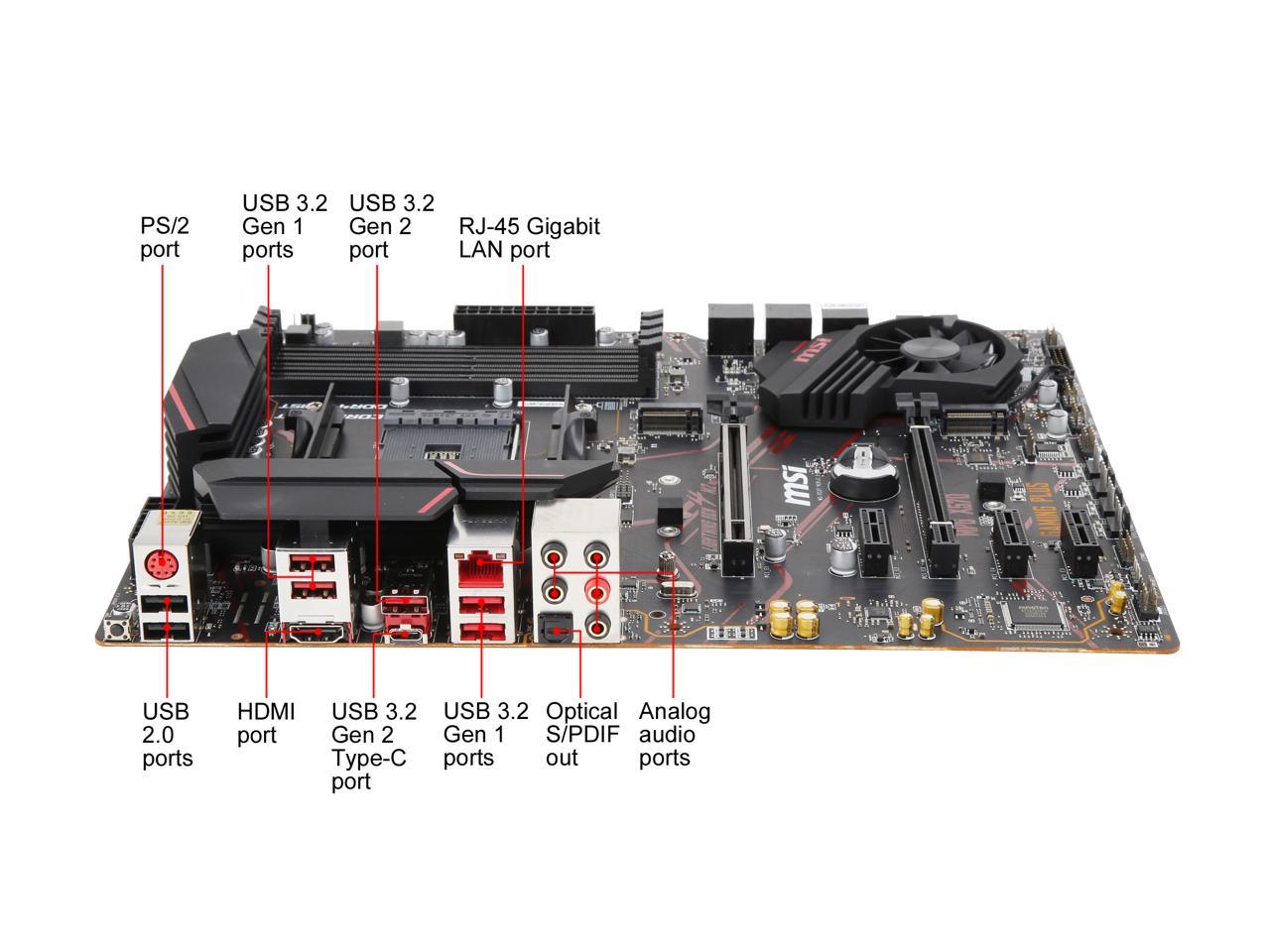Msi Mpg X570 Gaming Plus Socket Am4/ Amd X570/ Ddr4/ Sata3&Usb3.2/ Pcie 4.0/ M.2/ A&Gbe/ Hdmi Atx Motherboard