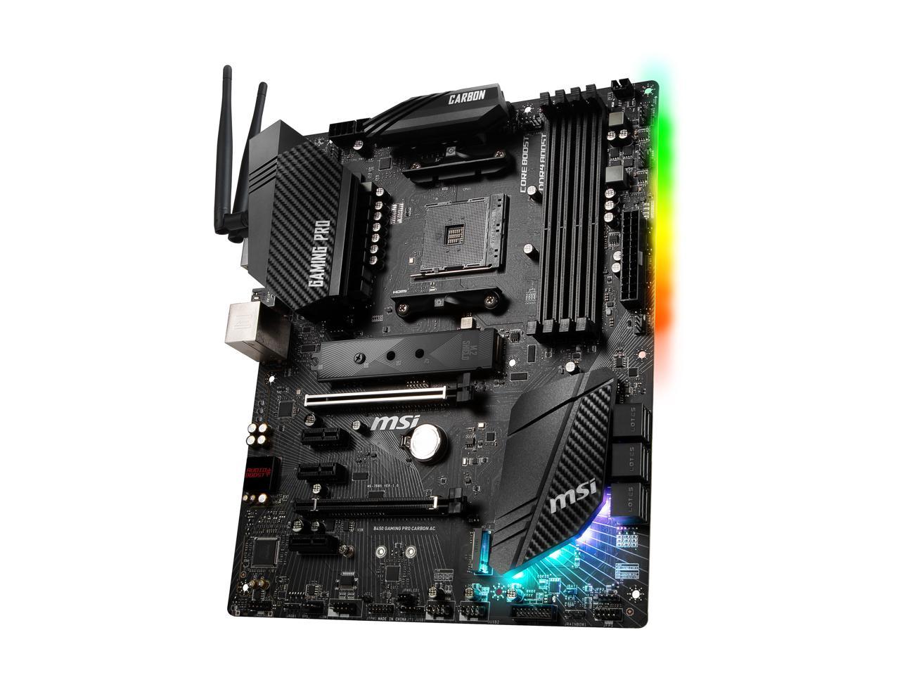 Msi Performance Gaming B450 Gaming Pro Carbon Ac Am4 Amd B450 Sata 6Gb/S Atx Amd Motherboard
