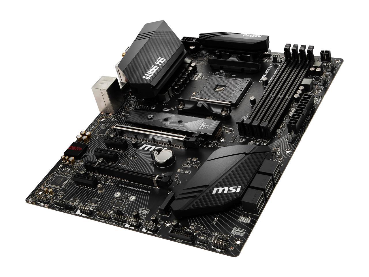Msi Performance Gaming B450 Gaming Pro Carbon Ac Am4 Amd B450 Sata 6Gb/S Atx Amd Motherboard