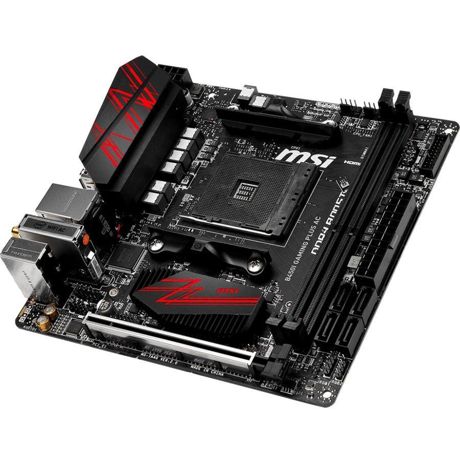 Msi Performance Gaming B450I Gaming Plus Ac Am4 Amd B450 Sata 6Gb/S Mini Itx Amd Motherboard