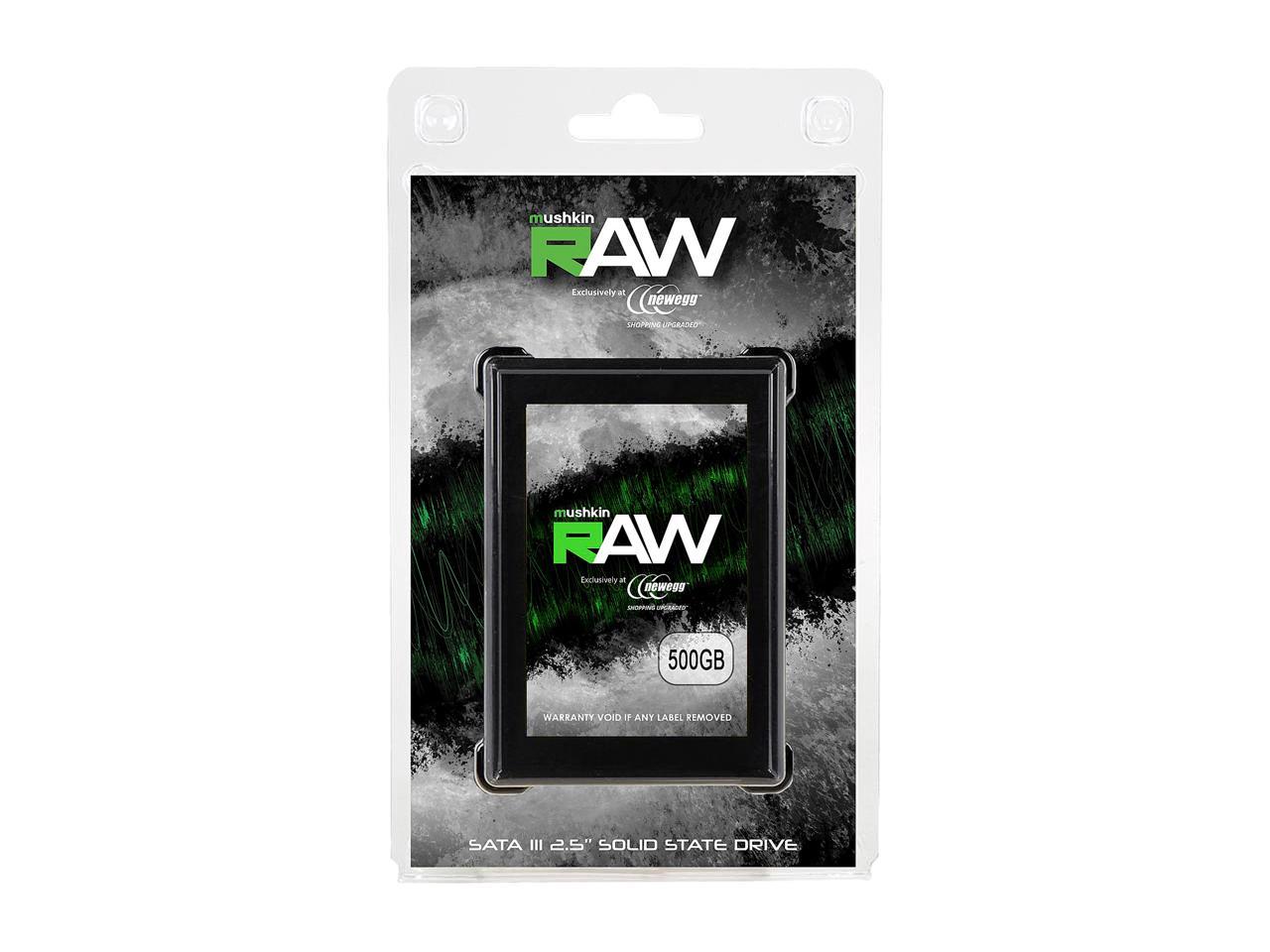 Mushkin Enhanced Raw Series 2.5" 500Gb Sata Iii 3D Tlc Internal Solid State Drive (Ssd) Mknssdrw500Gb