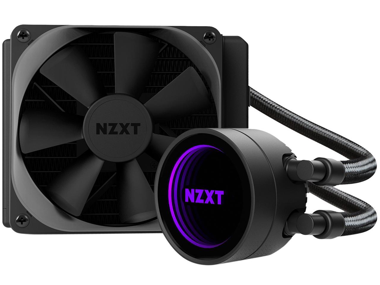 Nzxt Kraken M22 120Mm - All-In-One Rgb Cpu Liquid Cooler - Cam-Powered - Infinity Mirror Design -