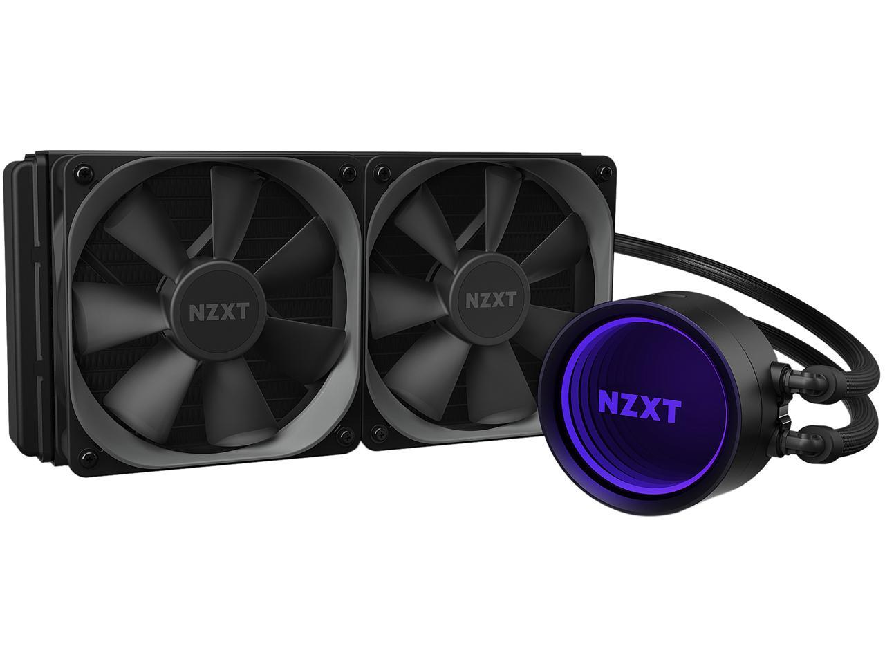 Nzxt Kraken X53 240Mm - Rl-Krx53-01 - Aio Rgb Cpu Liquid Cooler - Rotating Infinity Mirror Design