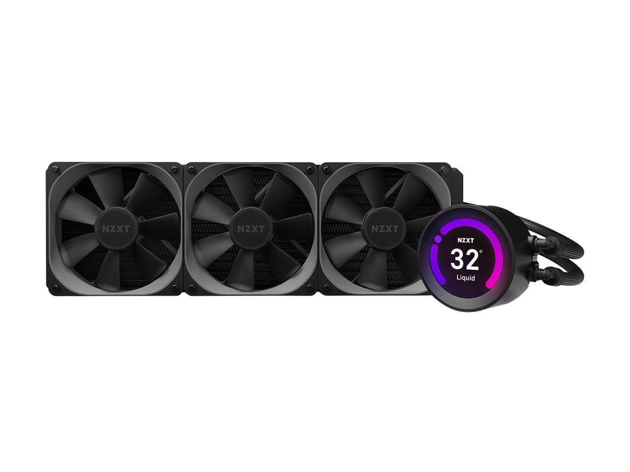 Nzxt Kraken Z Series Z73 360Mm - Rl-Krz73-01 - Aio Rgb Cpu Liquid Cooler - Customizable Lcd