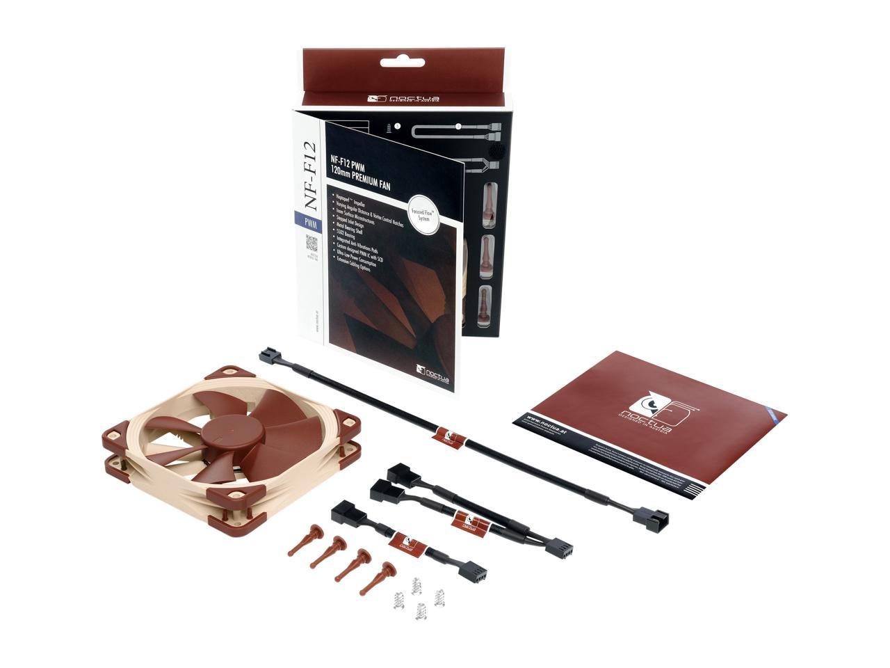 Noctua Nf-F12 Pwm, Premium Quiet Fan, 4-Pin (120Mm, Brown)