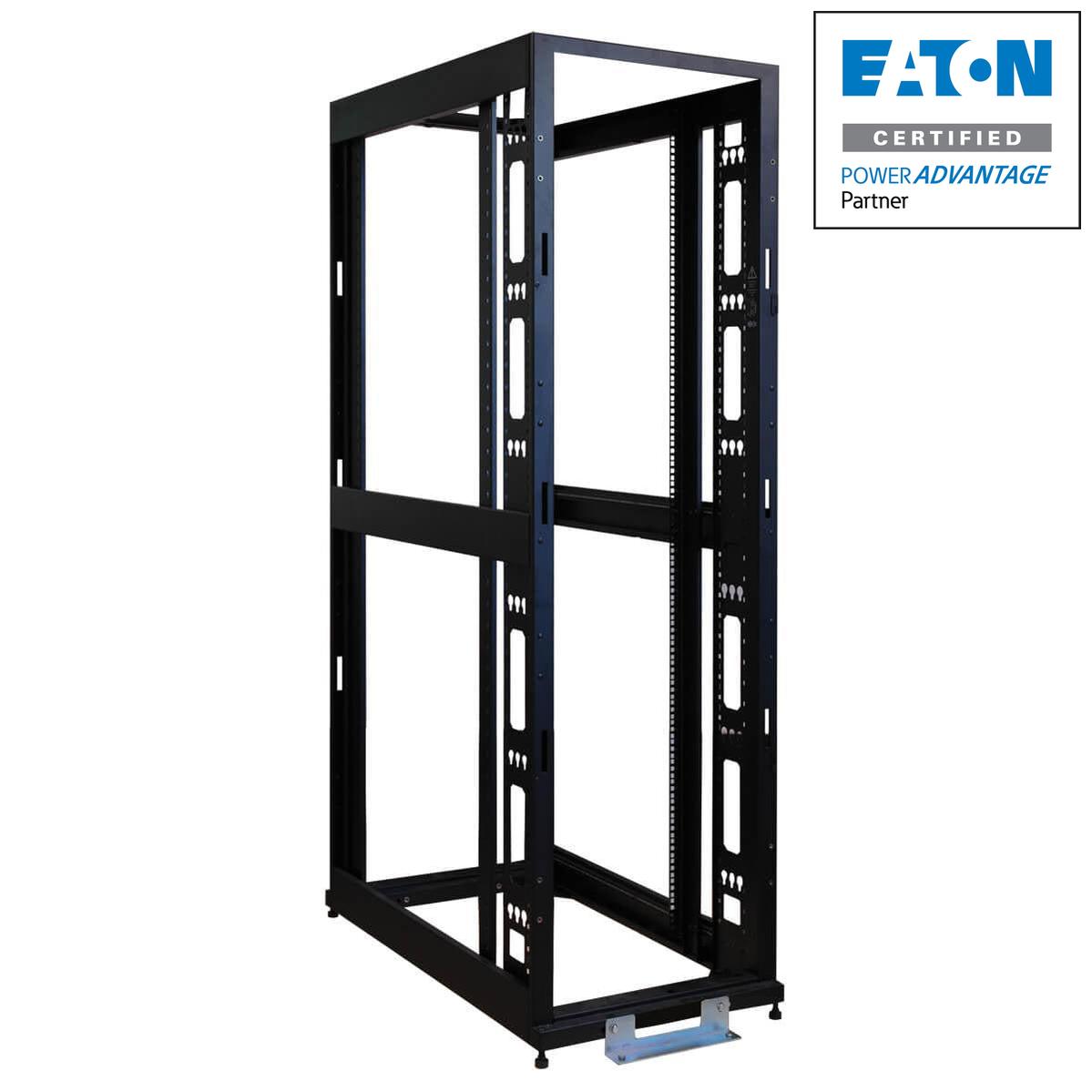 Open Frame Rack 48U - 4-Post Server Rack Standard-Depth Premium | Eaton SR48UBEXPNDNR3