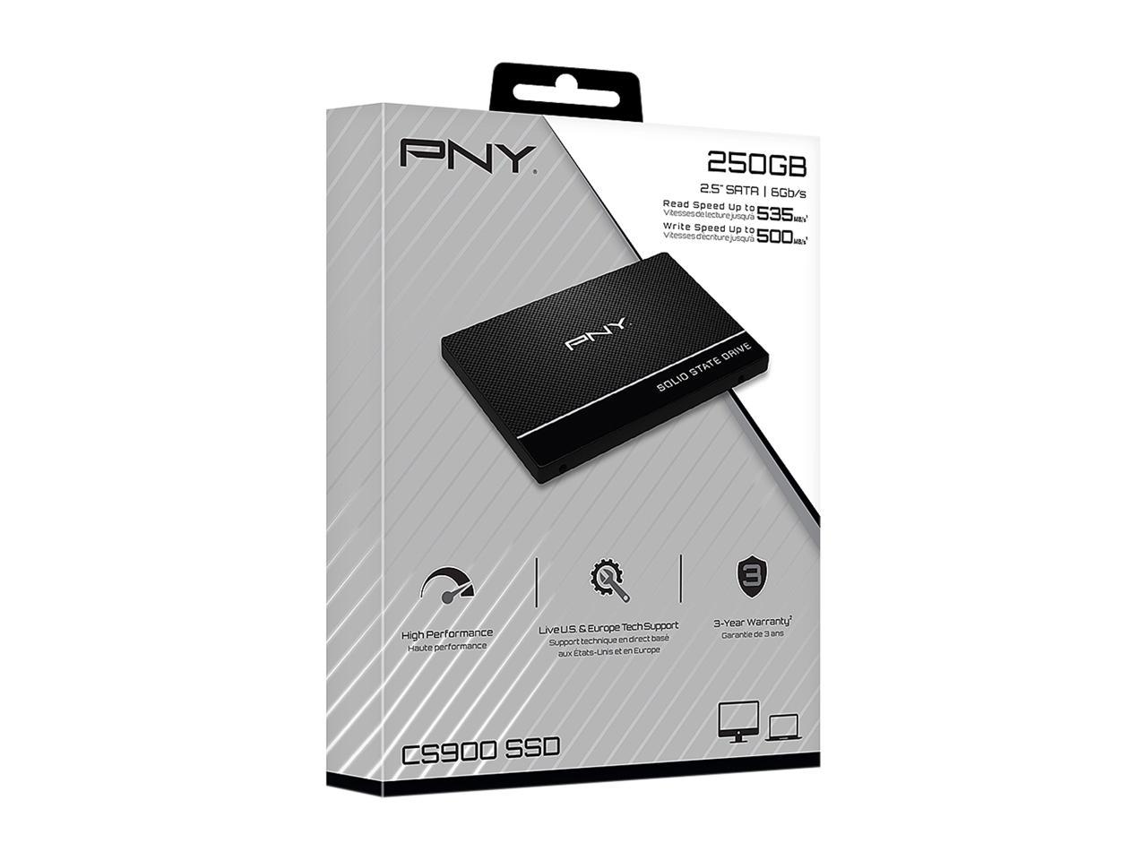 Pny Cs900 250Gb 2.5" Sata Iii Internal Solid State Drive (Ssd) - Ssd7Cs900-250-Rb